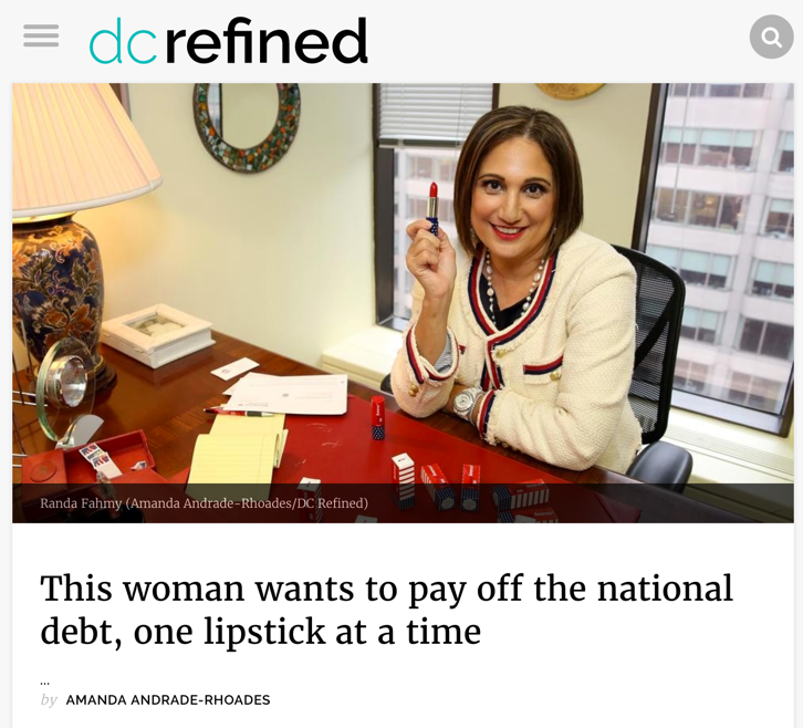 This woman wants to pay off the national debt, one lipstick at a time