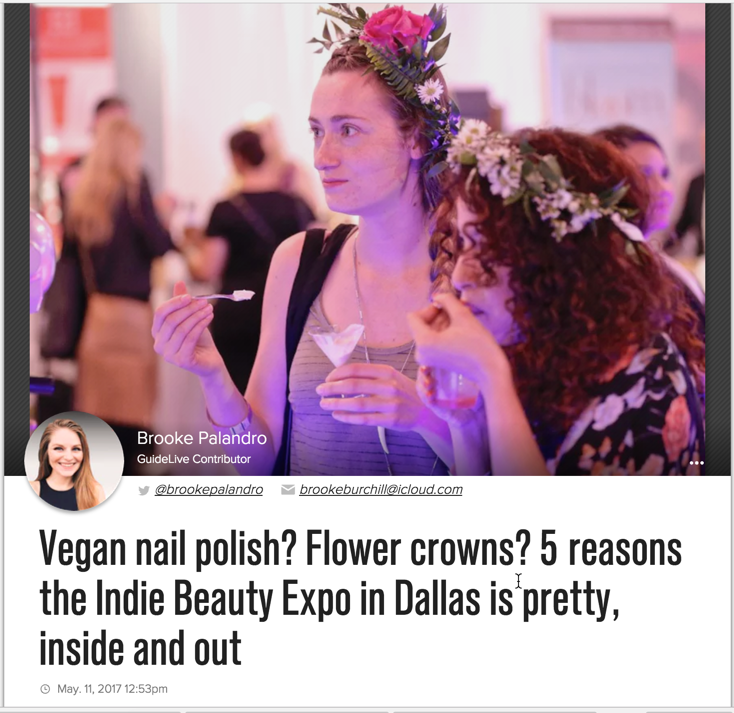 Vegan nail polish? Flower crowns? 5 reasons the Indie Beauty Expo in Dallas is pretty, inside and out