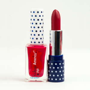 Sister Set: "Independence Red Cream" (Red Creme Lipstick + Nail Polish)